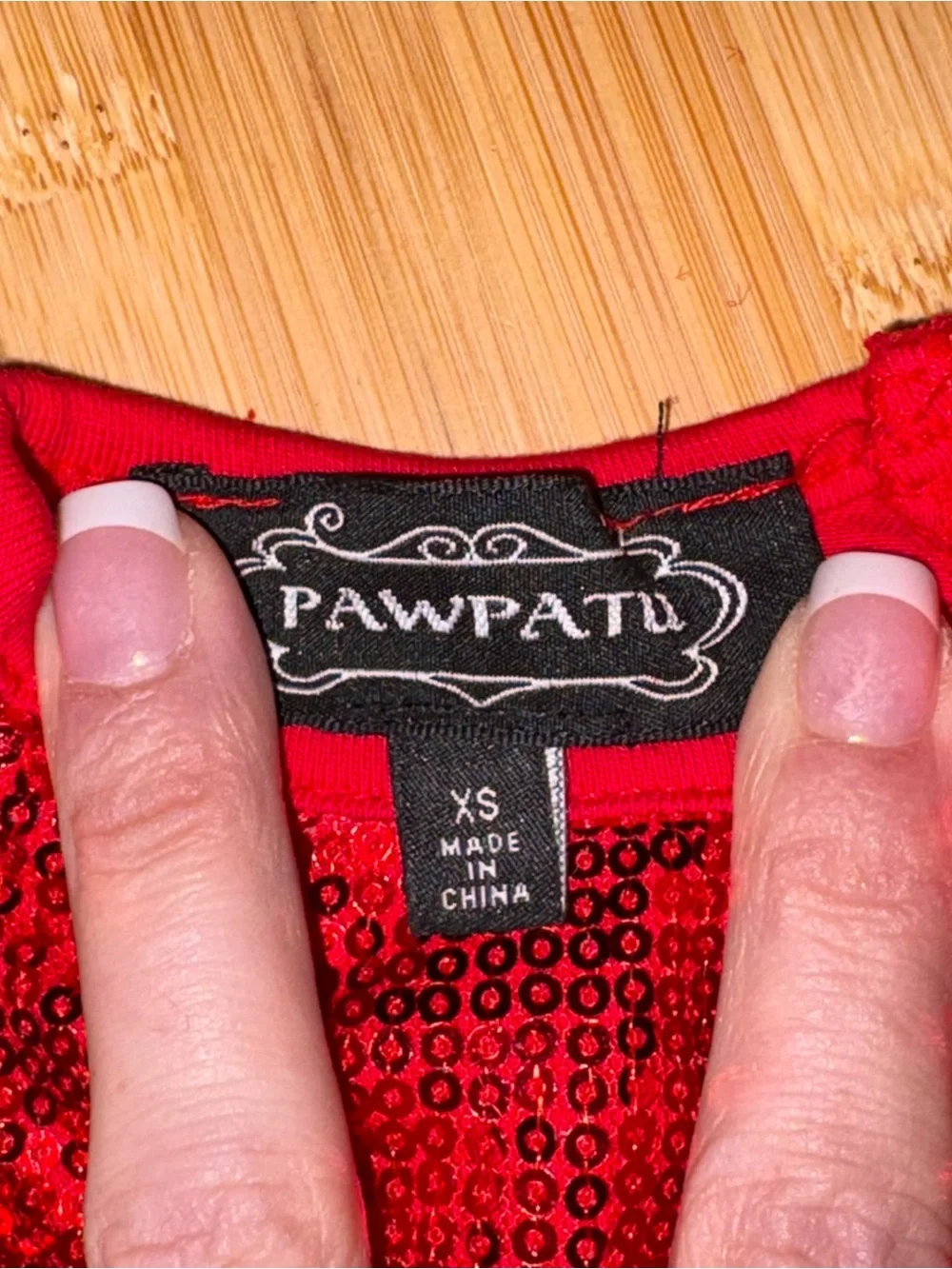 PAWPATU Red Chiffon Sparkle Sequin Tutu Dress!